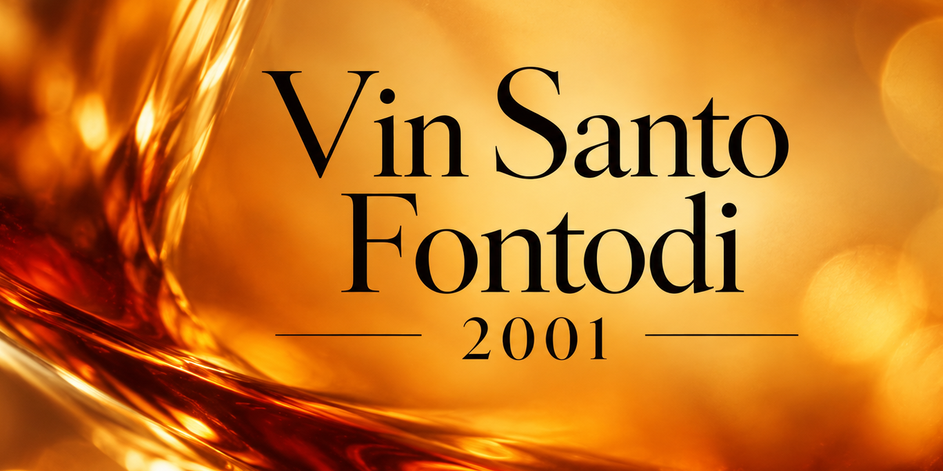 Etichetta dorata del Vin Santo 2001