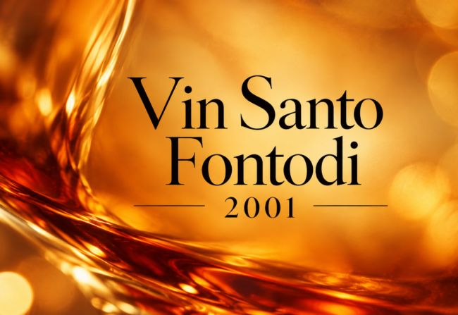 Etichetta dorata del Vin Santo 2001